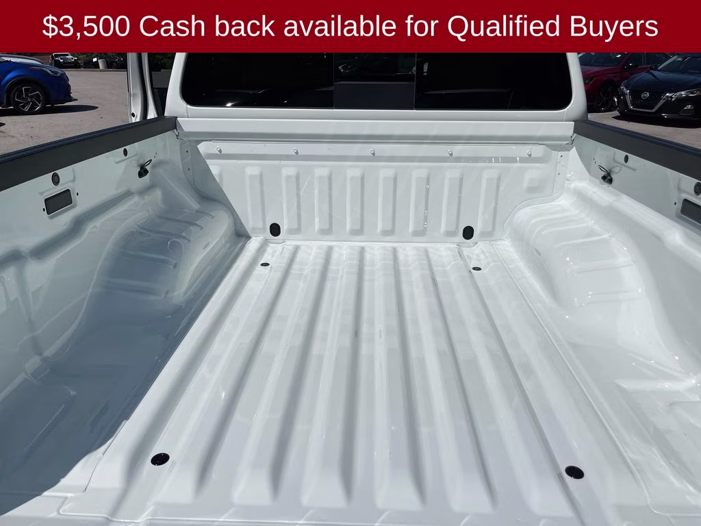 2026 Glacier White Nissan Frontier S 4X4 Truck