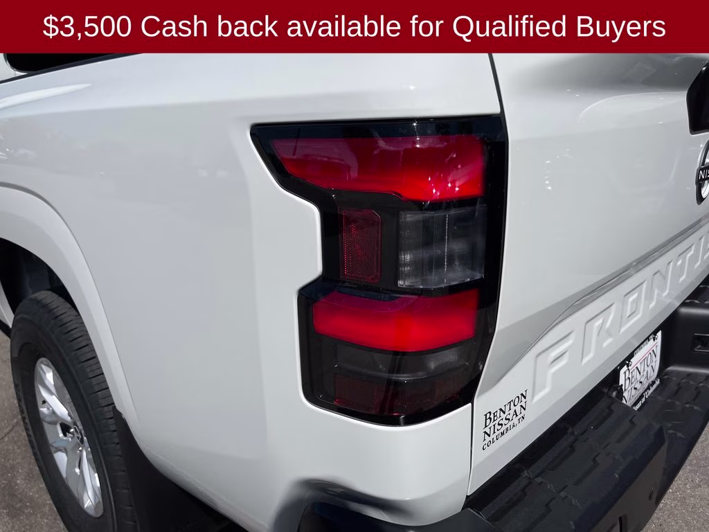 2026 Glacier White Nissan Frontier S 4X4 Truck
