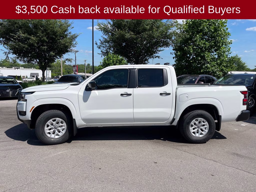 2026 Glacier White Nissan Frontier S 4X4 Truck