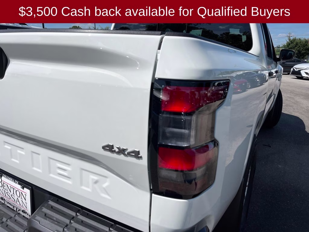 2026 Glacier White Nissan Frontier S 4X4 Truck