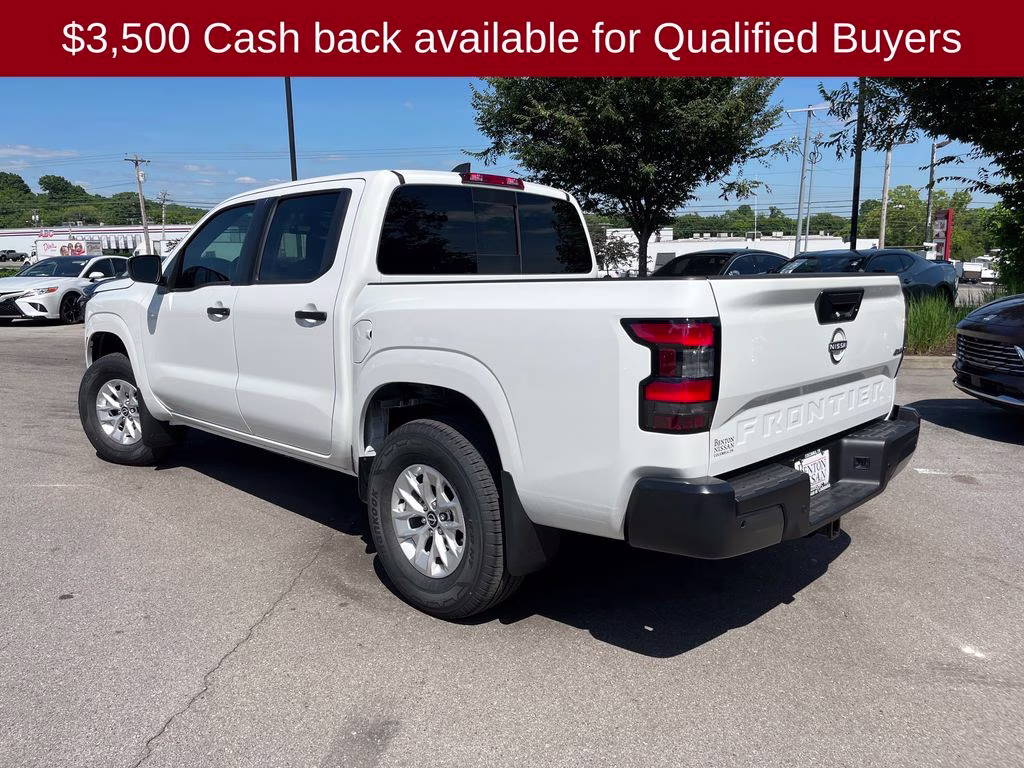 2026 Glacier White Nissan Frontier S 4X4 Truck