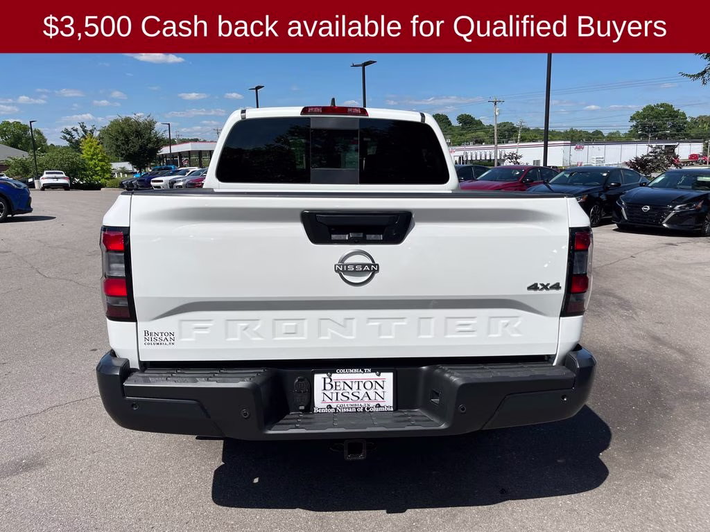 2026 Glacier White Nissan Frontier S 4X4 Truck