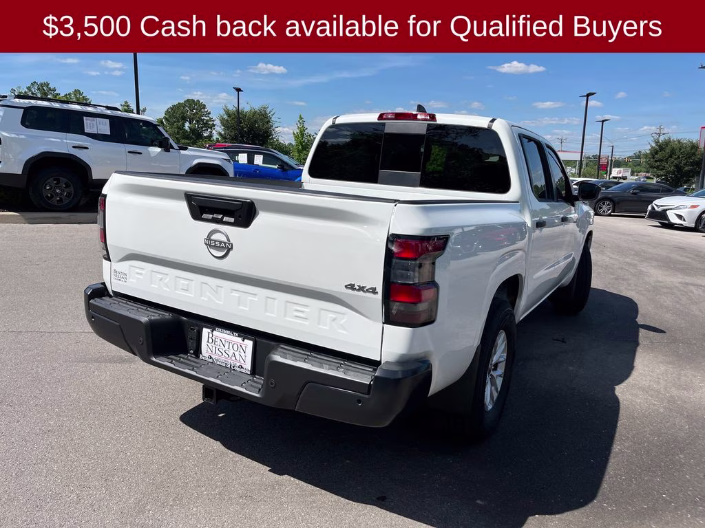 2026 Glacier White Nissan Frontier S 4X4 Truck