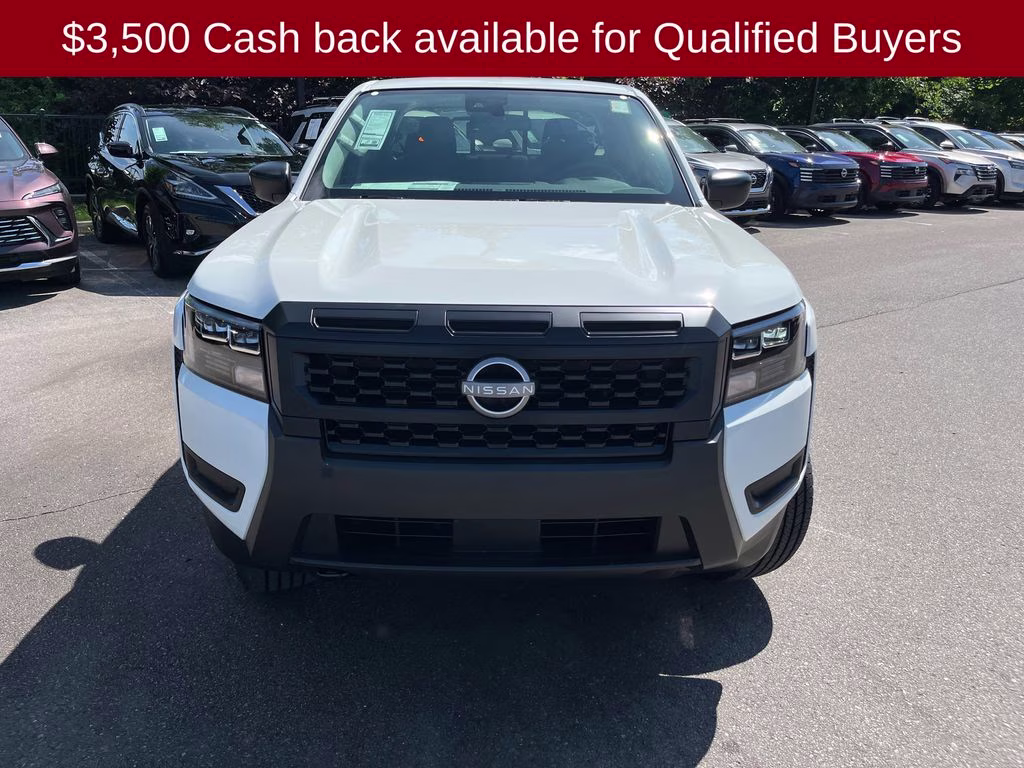 2026 Glacier White Nissan Frontier S 4X4 Truck