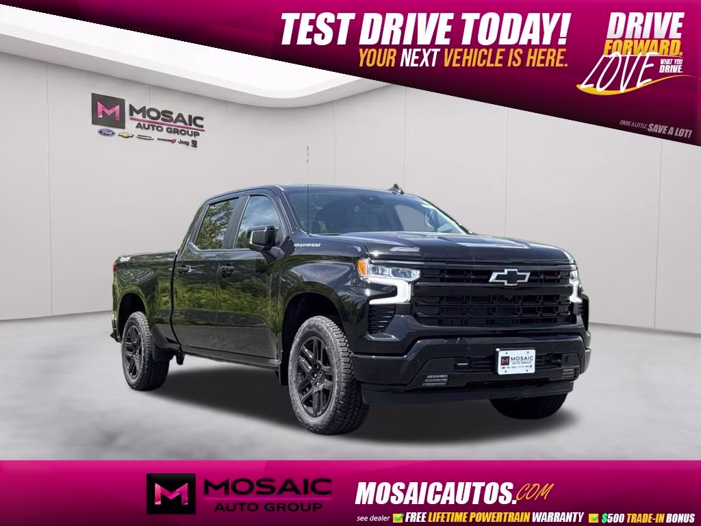 2026 Black Chevrolet Silverado 1500 RST 4X4 Truck
