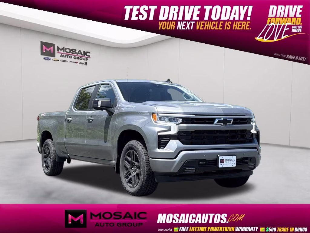2026 Sterling Gray Metallic Chevrolet Silverado 1500 RST 4X4 Truck