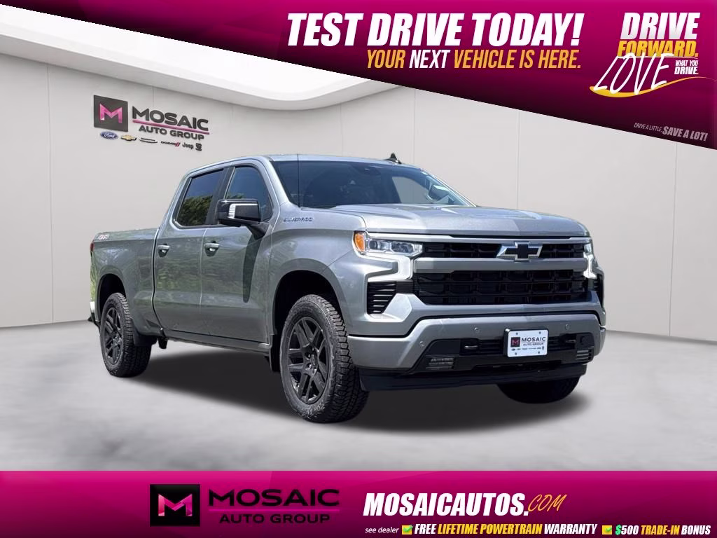 2026 Sterling Gray Metallic Chevrolet Silverado 1500 RST 4X4 Truck