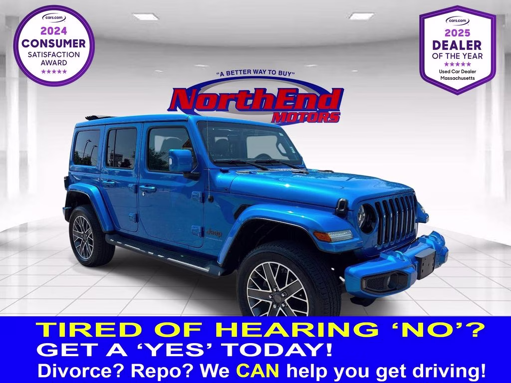 2023 Hydro Blue Pearl Coat Jeep Wrangler High Altitude 4xe 4X4 SUV