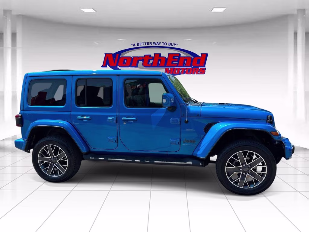 2023 Hydro Blue Pearl Coat Jeep Wrangler High Altitude 4xe 4X4 SUV