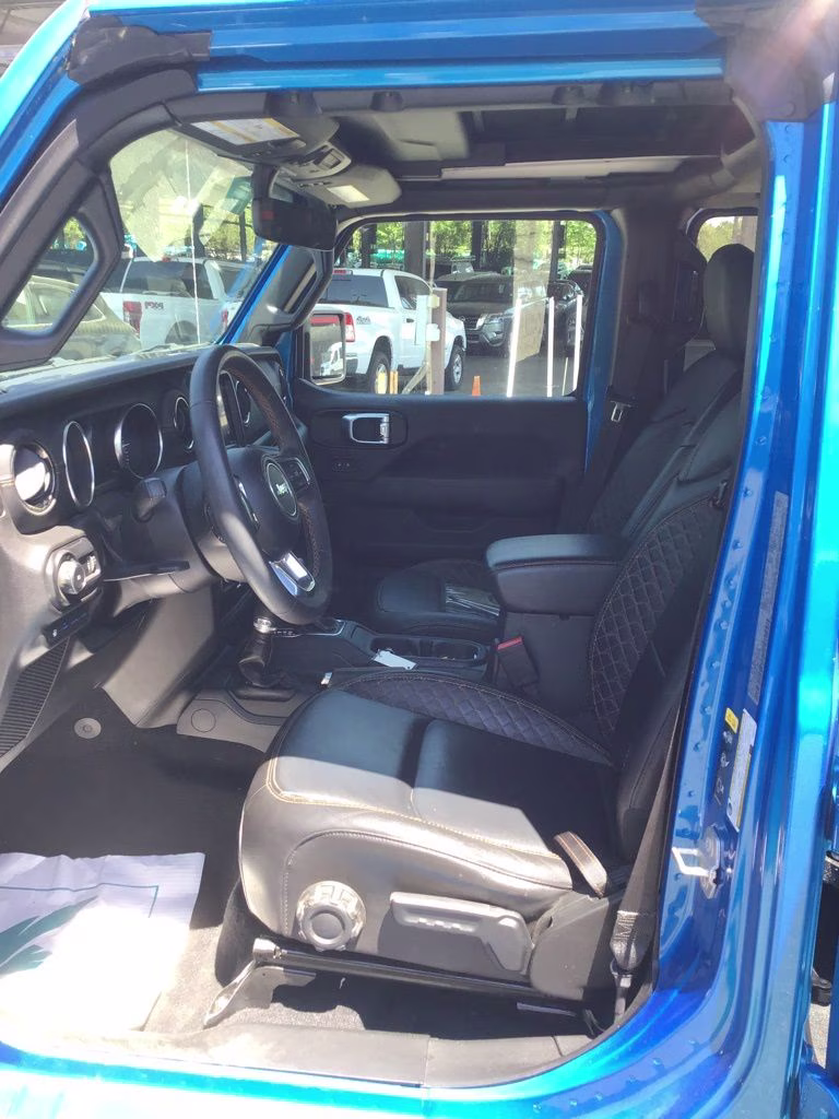 2023 Hydro Blue Pearl Coat Jeep Wrangler Sahara 4xe 4X4 SUV