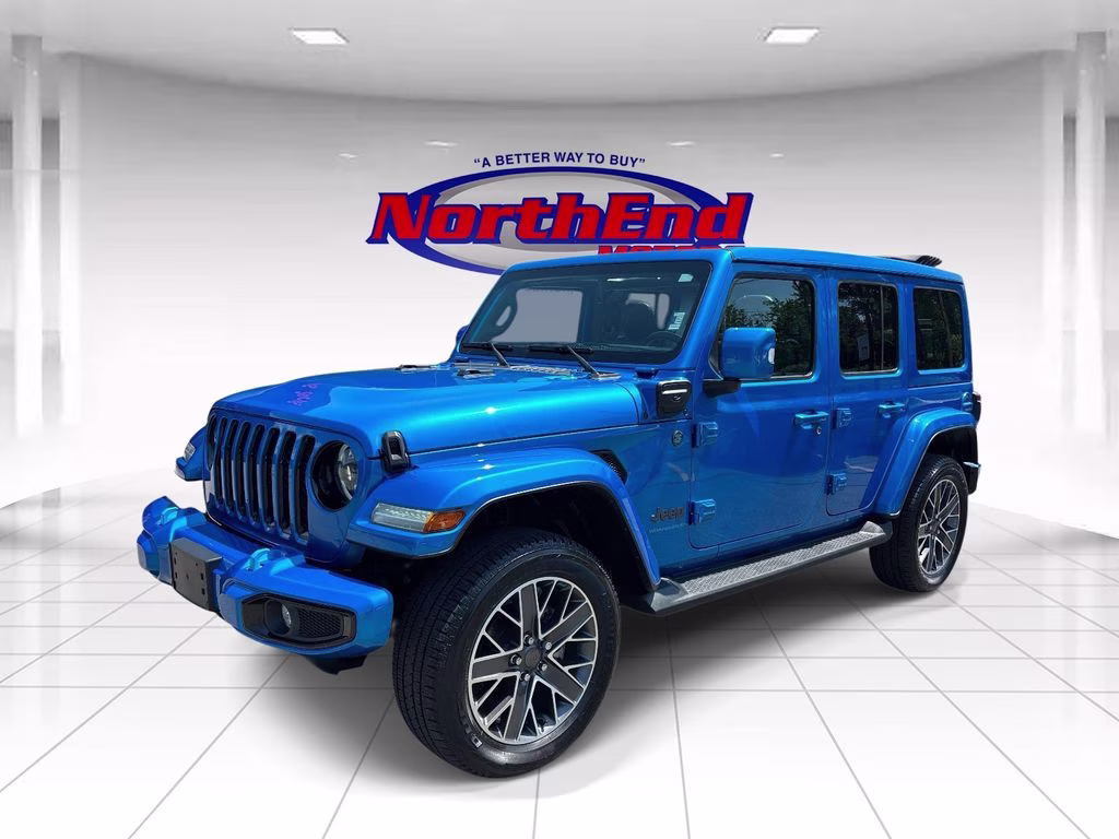 2023 Hydro Blue Pearl Coat Jeep Wrangler High Altitude 4xe 4X4 SUV