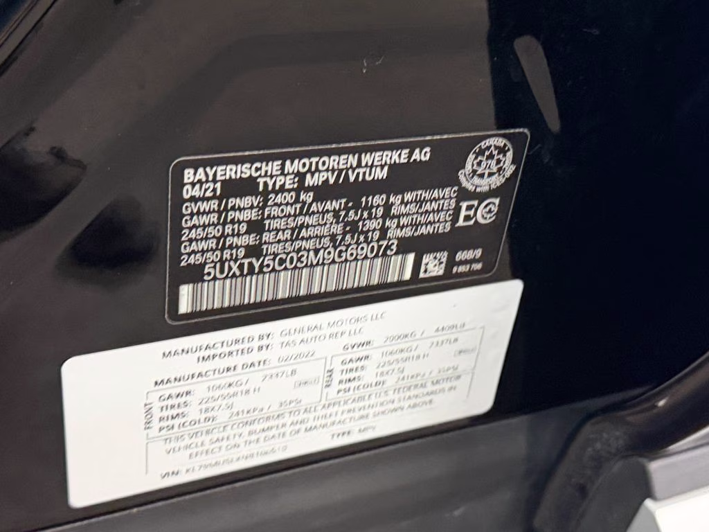 2021 Jet Black BMW X3 xDrive30i AWD SUV