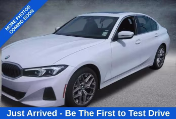 2025 White BMW 3 Series 330i RWD Sedan