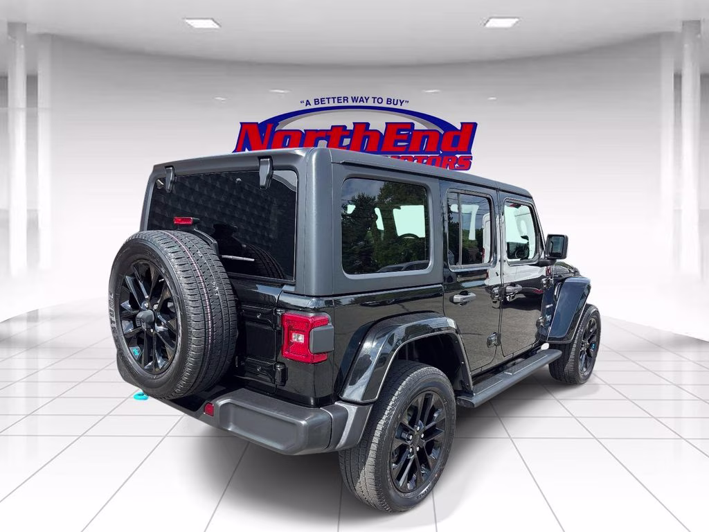 2023 Black Clearcoat Jeep Wrangler Sahara 4xe 4X4 SUV