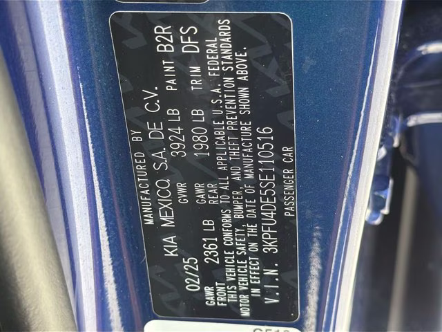 2025 Deep Sea Blue Kia K4 EX FWD Sedan