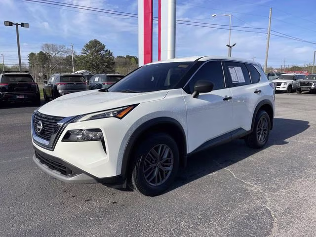 2022 Glacier White Nissan Rogue S FWD SUV