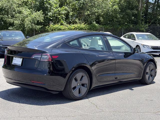2023 Solid Black Tesla Model 3 Base RWD Sedan