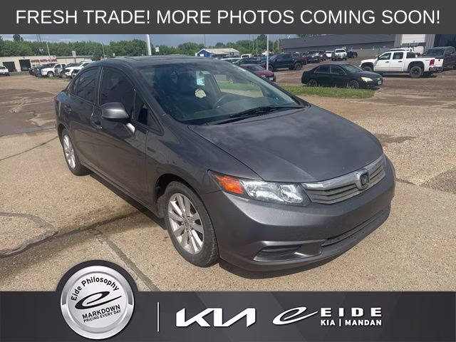 2012 Gray Honda Civic EX FWD Sedan