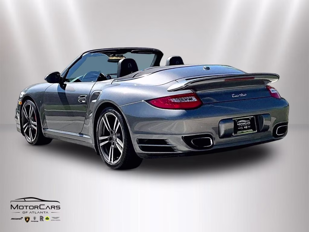 2010 Gray Porsche 911 Turbo Sport Chrono Package Plus AWD Convertible
