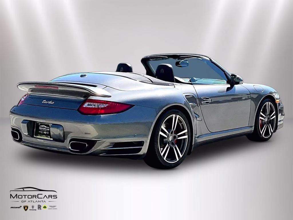 2010 Gray Porsche 911 Turbo Sport Chrono Package Plus AWD Convertible