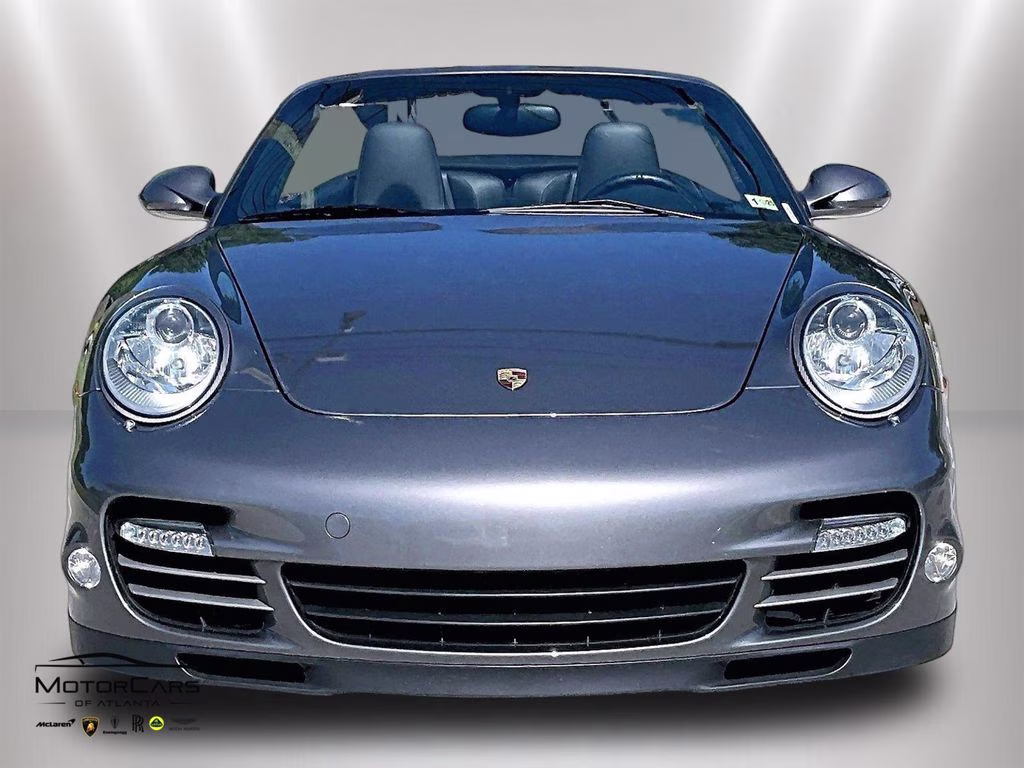 2010 Gray Porsche 911 Turbo Sport Chrono Package Plus AWD Convertible