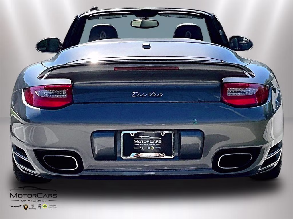 2010 Gray Porsche 911 Turbo Sport Chrono Package Plus AWD Convertible