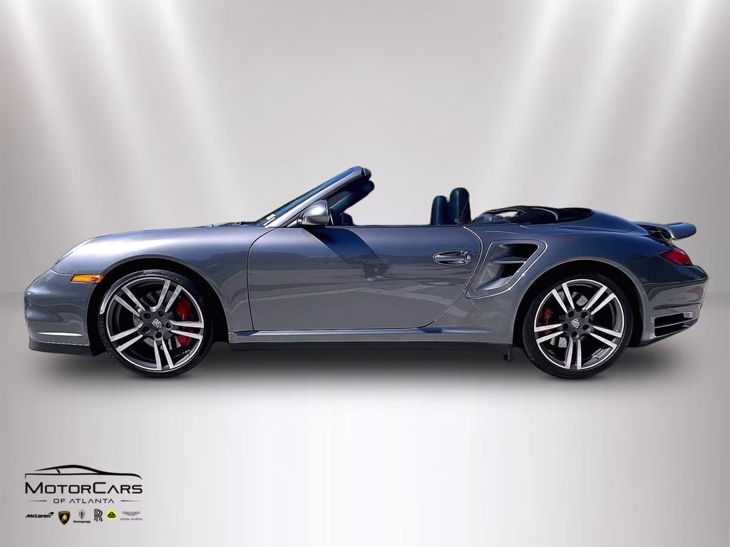 2010 Gray Porsche 911 Turbo Sport Chrono Package Plus AWD Convertible