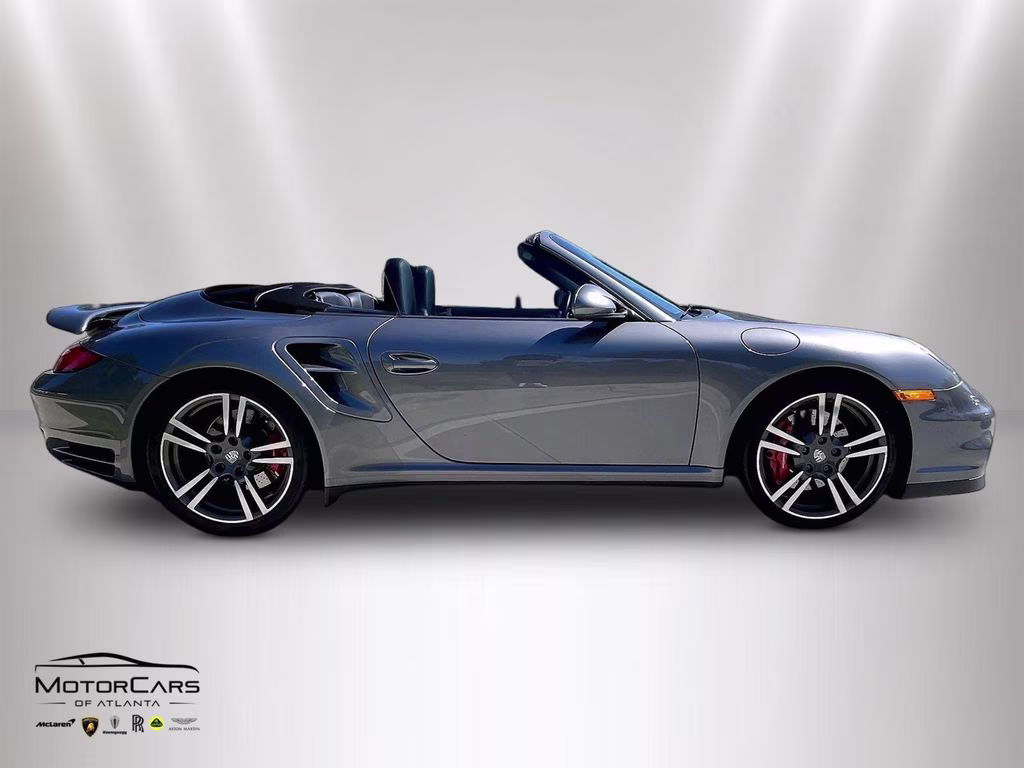 2010 Gray Porsche 911 Turbo Sport Chrono Package Plus AWD Convertible