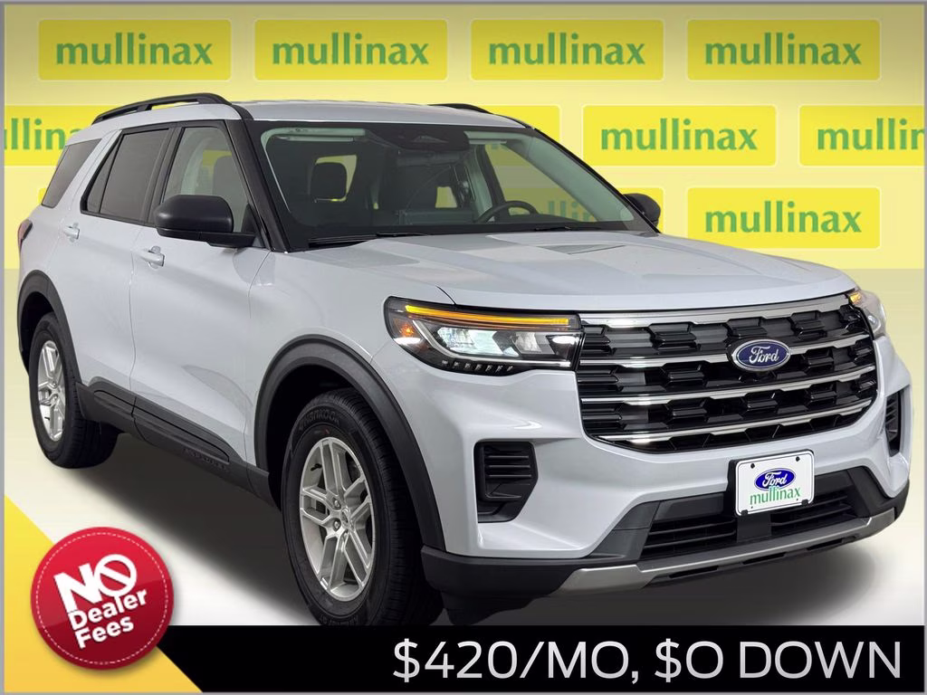 2026 Space White Metallic Ford Explorer Active RWD SUV