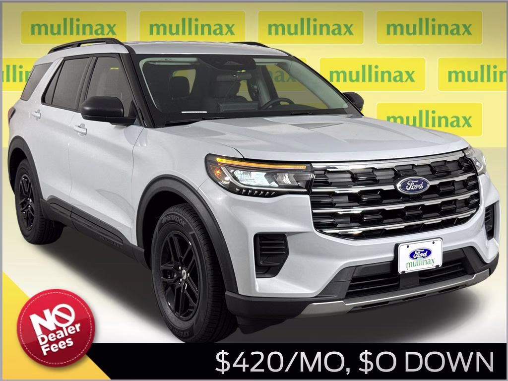 2026 Space White Metallic Ford Explorer Active RWD SUV