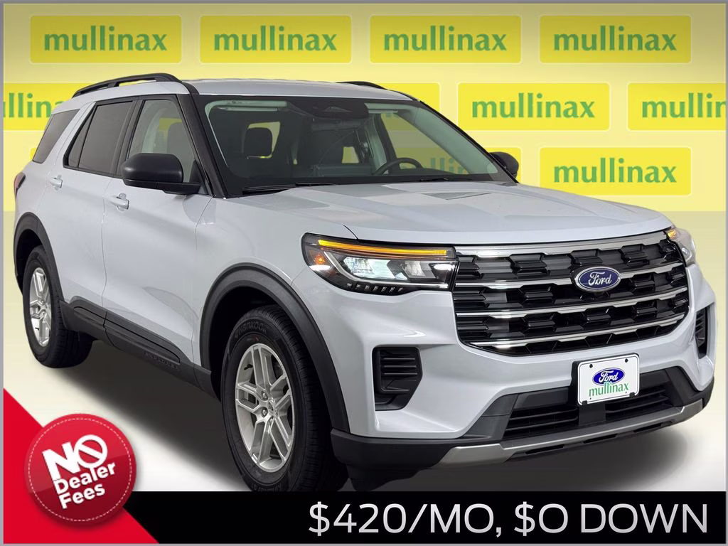2026 Space White Metallic Ford Explorer Active RWD SUV