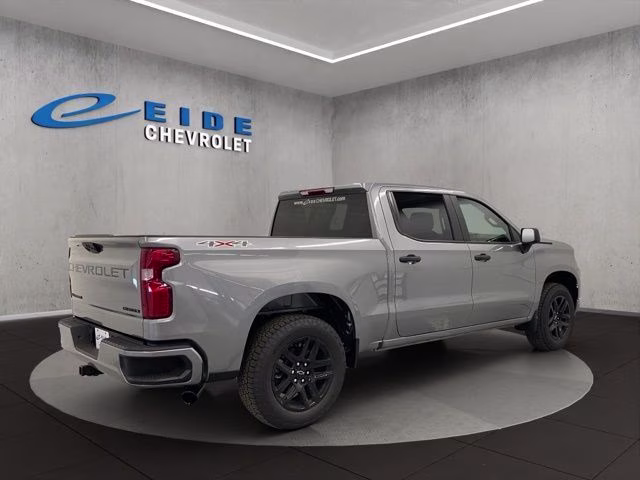 2026 Sterling Gray Metallic Chevrolet Silverado 1500 Custom 4X4 Truck