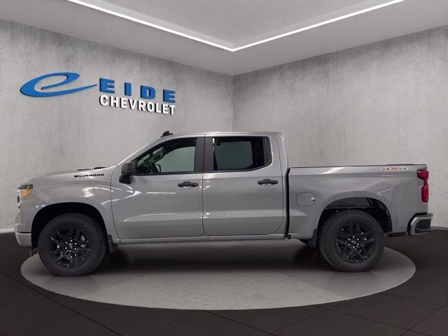 2026 Sterling Gray Metallic Chevrolet Silverado 1500 Custom 4X4 Truck