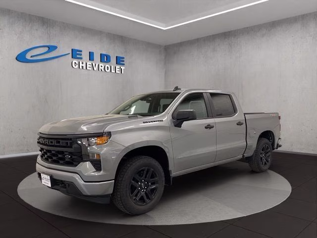 2026 Sterling Gray Metallic Chevrolet Silverado 1500 Custom 4X4 Truck