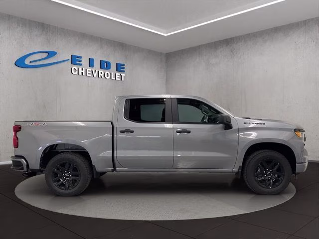 2026 Sterling Gray Metallic Chevrolet Silverado 1500 Custom 4X4 Truck