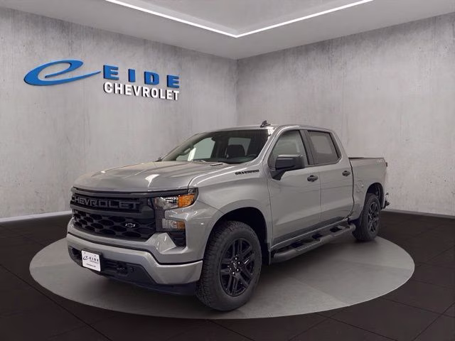 2026 Sterling Gray Metallic Chevrolet Silverado 1500 Custom 4X4 Truck