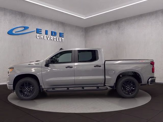 2026 Sterling Gray Metallic Chevrolet Silverado 1500 Custom 4X4 Truck