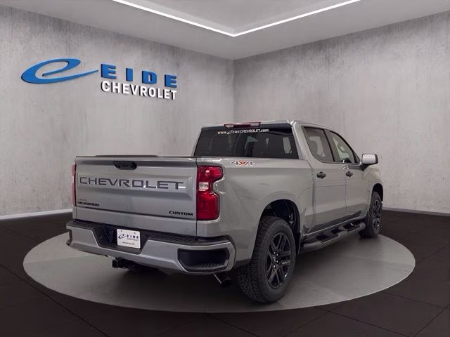 2026 Sterling Gray Metallic Chevrolet Silverado 1500 Custom 4X4 Truck