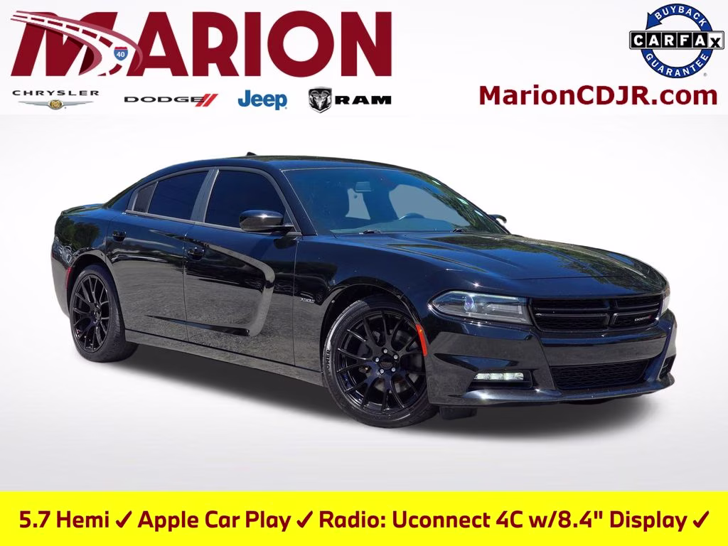 2018 Pitch Black Clearcoat Dodge Charger R/T RWD Sedan