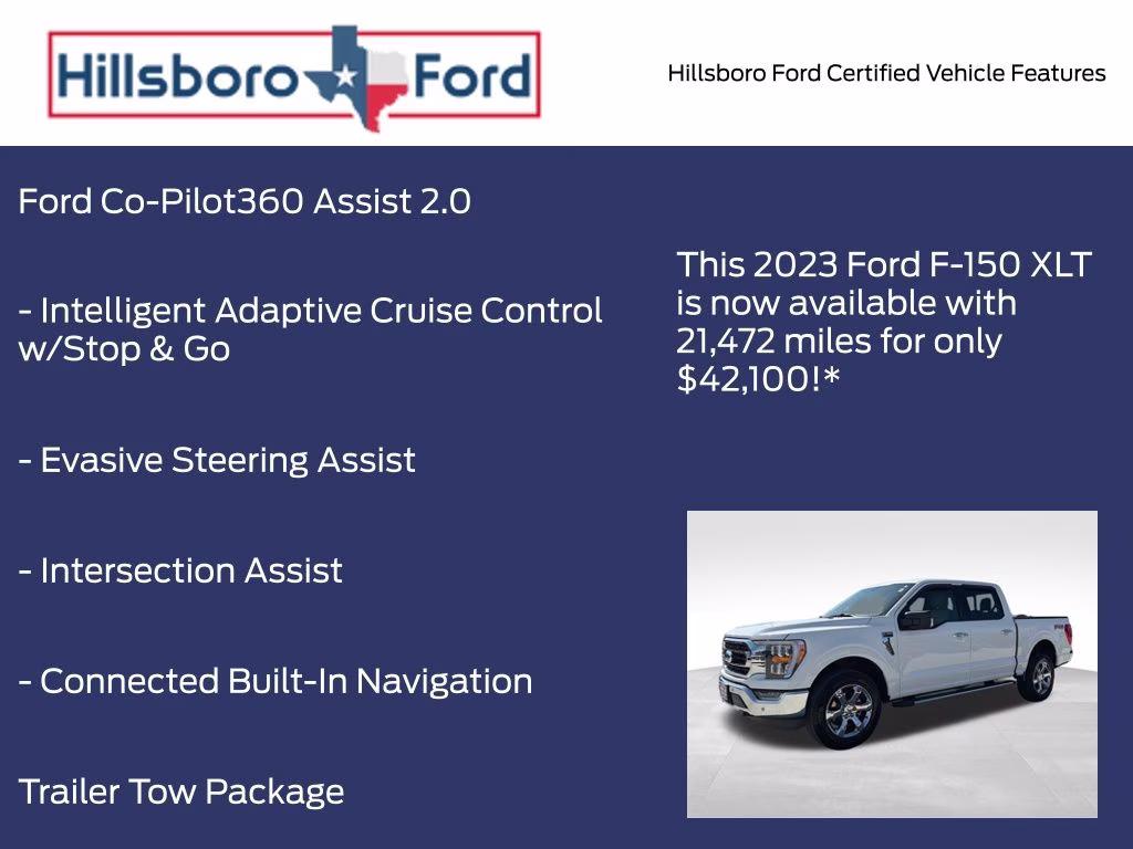 2023 Oxford White Ford F-150 XLT 4X4 Truck