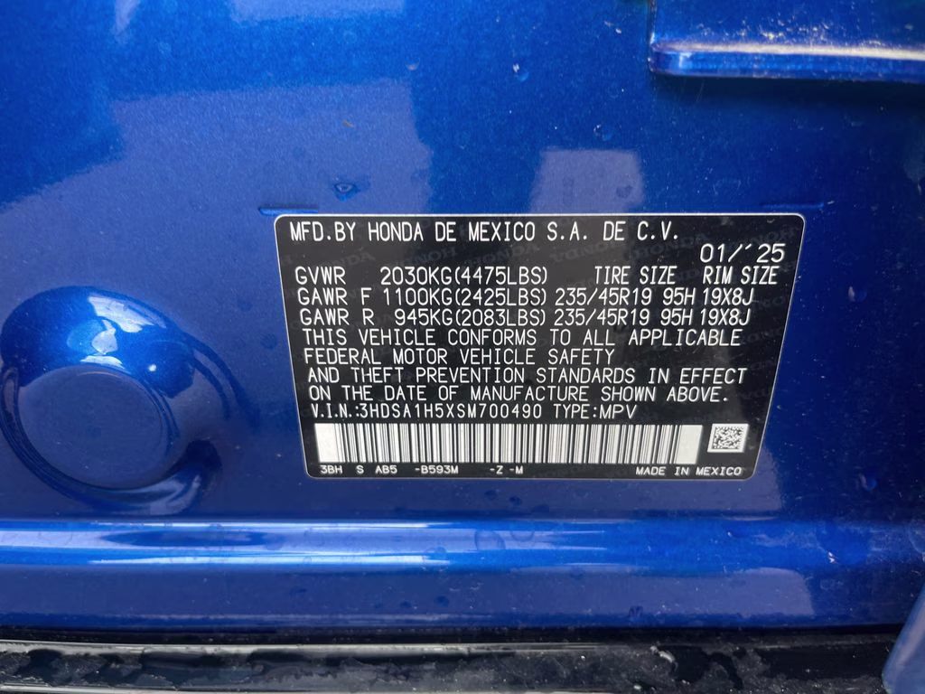 2025 Blue Acura ADX A-Spec Package FWD SUV