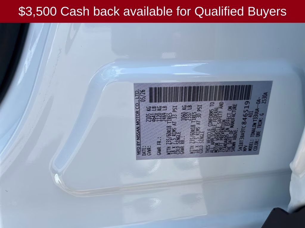 2026 Everest White Pearl Tricoat Nissan Rogue SV FWD SUV
