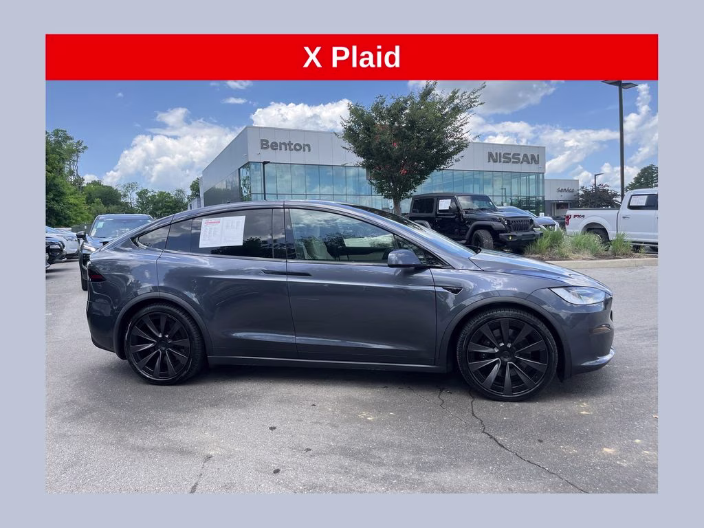 2022 Gray Tesla Model X Plaid AWD SUV