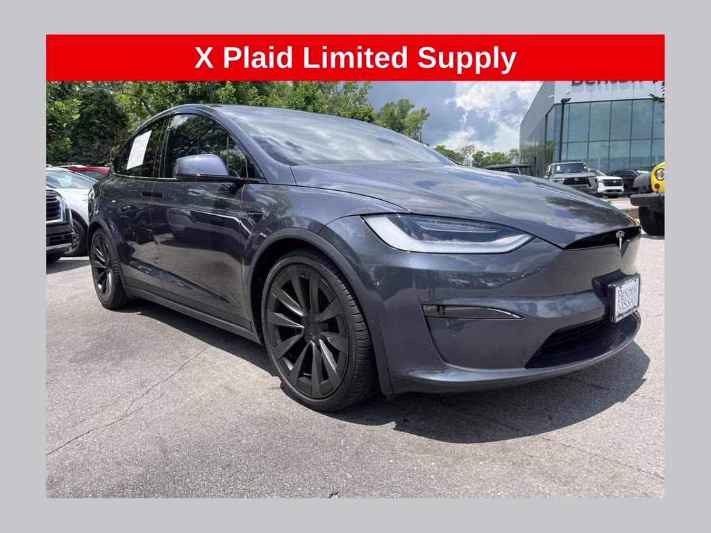 2022 Gray Tesla Model X Plaid AWD SUV