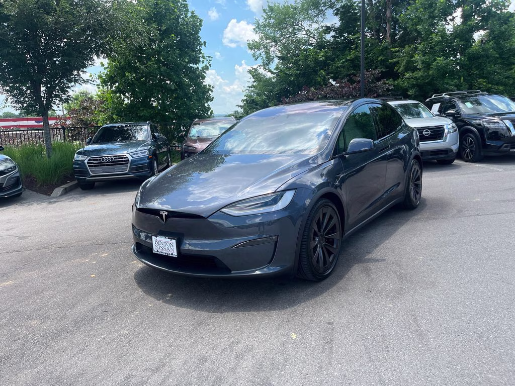 2022 Gray Tesla Model X Plaid AWD SUV