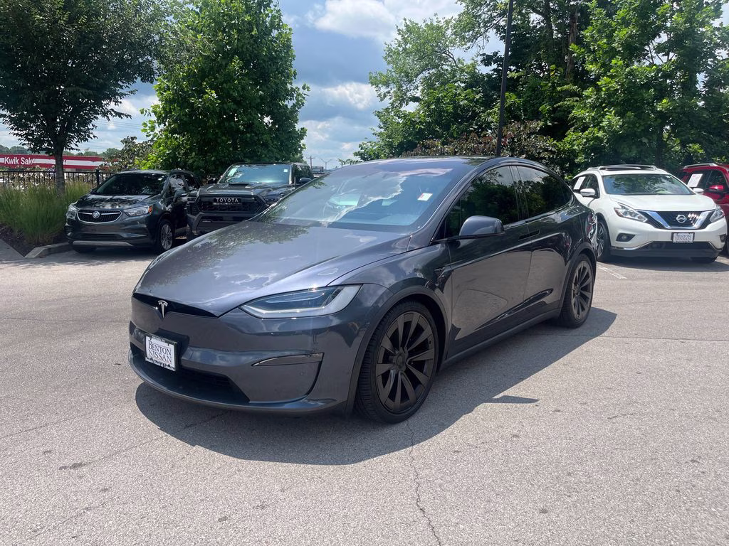 2022 Gray Tesla Model X Plaid AWD SUV