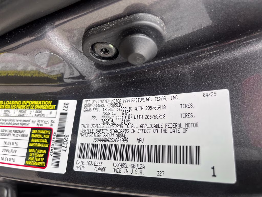 2025 Magnetic Gray Metallic Toyota Sequoia TRD Pro 4X4 SUV