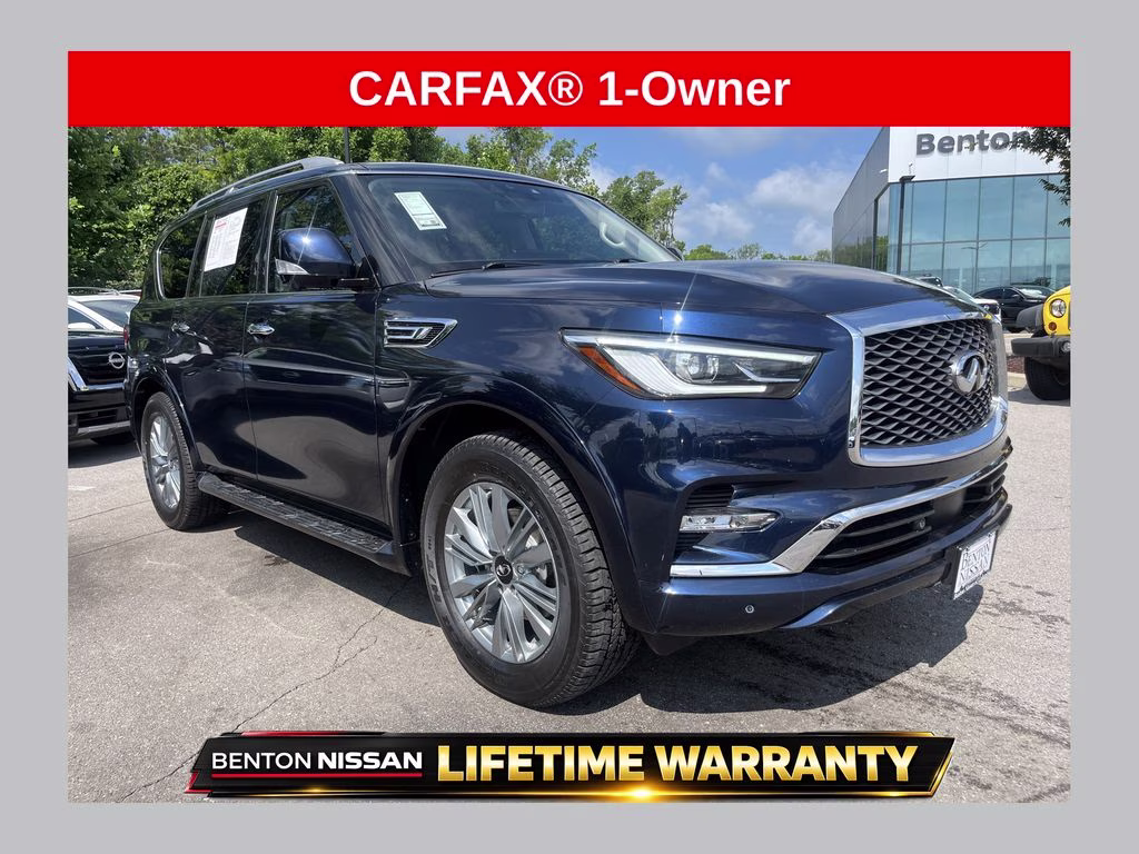 2024 Hermosa Blue INFINITI QX80 LUXE 4X4 SUV