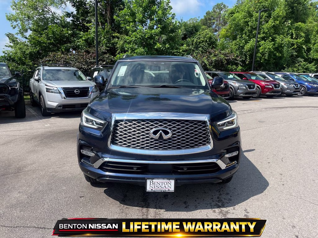 2024 Hermosa Blue INFINITI QX80 LUXE 4X4 SUV