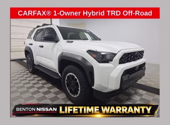 2025 White Toyota 4Runner i-FORCE MAX Hybrid TRD Off Road 4X4 SUV